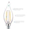 Luxrite CA11 LED Light Bulbs 4W (40W Equivalent) 400LM 2700K Warm White Dimmable E12 Candelabra Base 6-Pack LR21573-6PK - alternate 6
